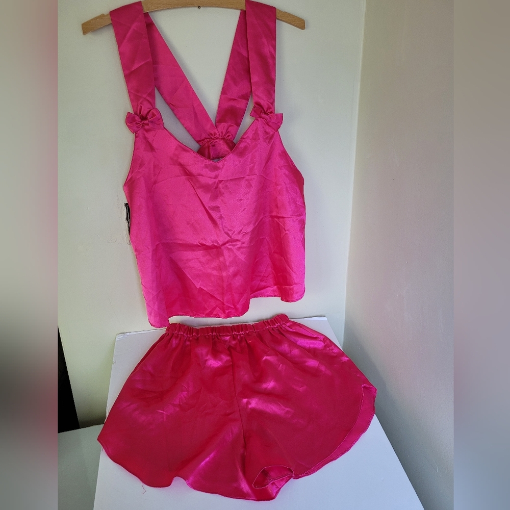 Adorable silky sleep set